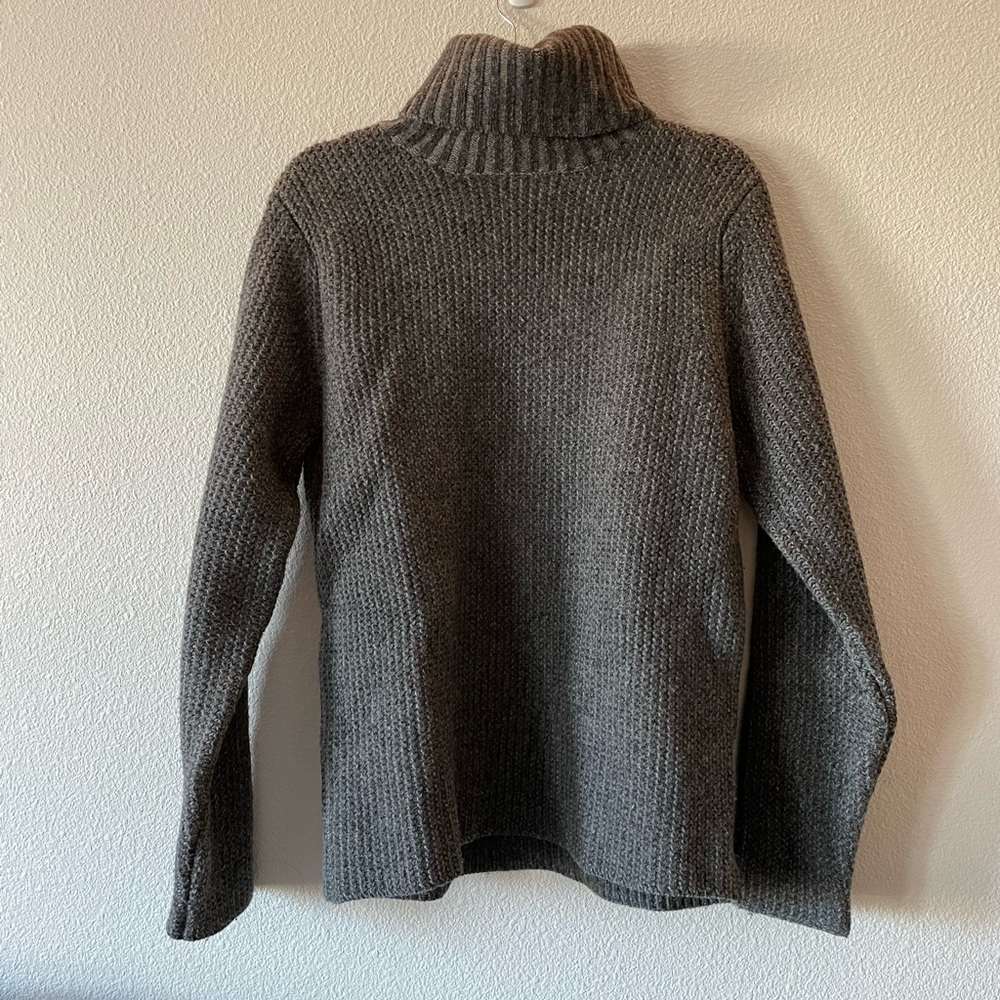 Acne Studios Grey ‘Defrost’ Lamb’s Wool Turtleneck Sweater